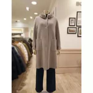 BCBG 밍크카라 핸드메이드 코트 B5DAH832