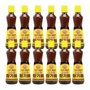 오뚜기 고소한 참기름 병 320ml, 12개_25295355