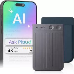 Plaud Note AI 음성 녹음기 전사 및 요약 112개 언어 지원 강의 회의 통화를 위한 64GB 네이비 블루 디지털