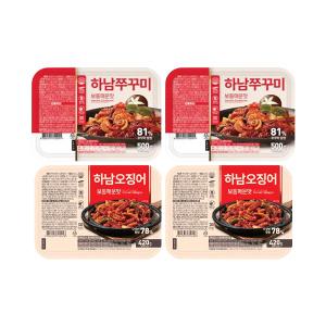 하남쭈꾸미 보통매운맛 500g, 2개 + 하남오징어 보통매운맛 420g, 2개