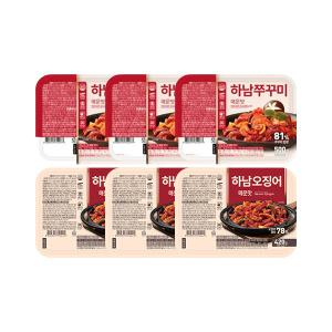 하남쭈꾸미 매운맛 500g, 3개 + 하남오징어 매운맛 420g, 3개