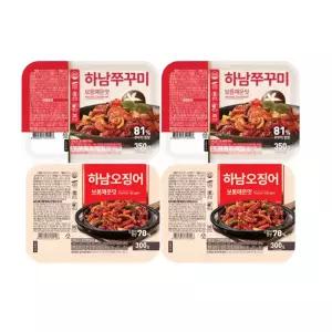 하남쭈꾸미 보통매운맛, 350g, 2개 + 하남오징어 보통매운맛, 300g, 2개