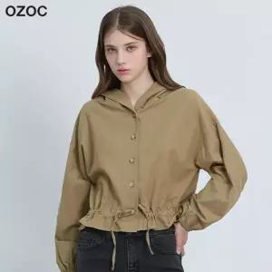 [오조크(OZOC)] 단추 후드 점퍼 (택가격: 109000원)