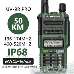 바오펑 UV 9R V2 IP68 방수 무전기 트라이파워 타입C 충전기 듀얼 밴드 햄 CB Plus 양방향