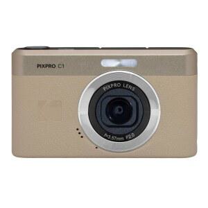 코닥 픽스프로 C1 프렌들리 줌 디지털 카메라 - 13MP 컴팩트 포인트 및 2.8 u201D 180 틸트 LCD 플립 스크린, 4배 줌 및 1080P 풀 HD 비디오로 여행, 브이로그, 탄을 위한 레트로 빈티지 디자인으로 촬영 가능
