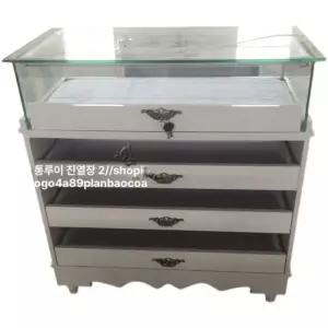 고급 업소용 쥬얼리 귀금속 서랍형 진열대 액세서리 80x40x90 조명 없음