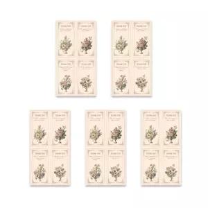 125Pcs 직사각형 감사 라벨 2.36x1.18'' 결혼식 샤워용 감사 스티커 비즈니스 감사 라벨