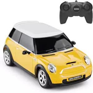 RASTAR 미니 쿠퍼 RC 카 1 24 스케일 리모컨 노란색