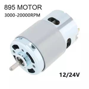 RS895 DC 모터 12-24V 3000-20000RPM DIY 자동차 용 고속 대형 토크 볼 베어링 팬 드릴 도구