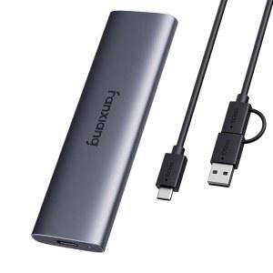 판샹 500GB 외장 SSD - 휴대용 SSD 외장 솔리드 스테이트 드라이브, 1000MB/s, USB 3.2 Gen2 Type-C, 알루미늄 합금, iPhone15/16/17용 외장 하드 드라이브, Android, Mac, Windows(PS1008-NEW)