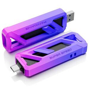 판샹 플래시 드라이브 1TB, 최대 2050MB /s USB 3.2 Gen2 2(USB A + Type C 포함), iPhone / Android / Windows / MacPC / 노트북용 2-in-1 USB 메모리 스틱 엄지 드라이브, FF958