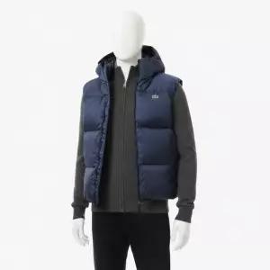 라코스테 남성 립스탑 덕다운 베스트 패딩 조끼 BH2895 55N 166