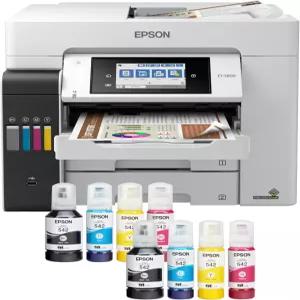 스캐너 복사기 팩스 및 이더넷이 포함된 Epson EcoTank Pro ET-5800 무선 컬러 올인원 슈퍼탱크 프린터