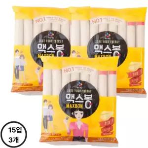 CJ제일제당 맥스봉 치즈 15개입 35gx 525g 3개