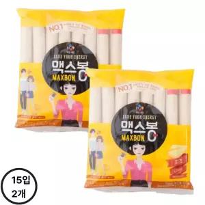 CJ제일제당 맥스봉 치즈 15개입 35gx 525g 2개