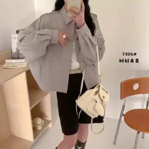 밴널스샵 여성용 봄 루즈핏롱 셔츠 상의 트렌드 긴팔 재킷 HO1