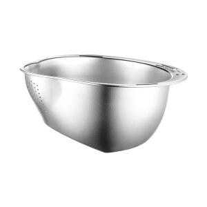 304 스테인리스 싱크대 세척 볼 쌀 씻는 대야 야채 과일 세척 바구니 타공 배수 건조대