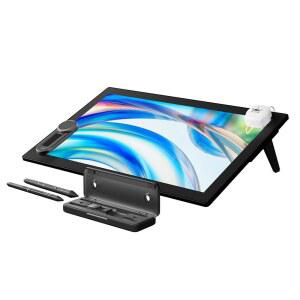 화면이 있는 HUION KAMVAS Pro 24 (3세대) 터치 포함 태블릿, 키다이얼, RGB, 펜테크 99% 디스플레이 드로잉 Adobe 모니터 23.8인치 그래픽 UHD 16384 압력 듀얼 무선 4.0, 펜 4K 스타일러스,