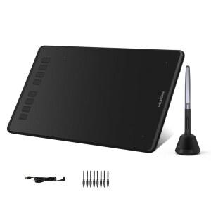HUION Insproy H950P 드로잉 태블릿, 배터리 프리 디지털 펜 연동 압력, 모바일과 8192 PC, 디자인, 틸트, 그래픽 8개의 OSU용 키, 8x5인치 핫 가능 Mac, 아트 스타일러스가 장착된 쓰기,