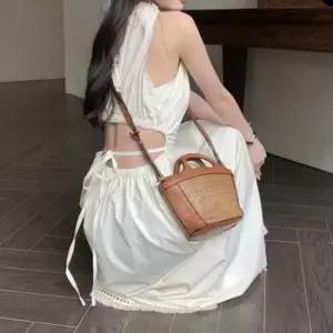 [SBD] 여름 2컬러 롱원피스 홀터넥 휴양지 허리트임 여신룩