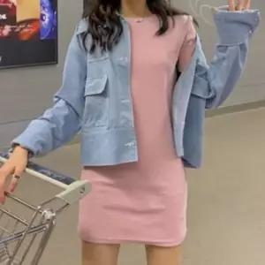 [의류] 반팔 미니 원피스 여성 베이직 데일리룩