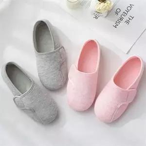 [조영]면 실내화 미끄럼 방지 실내화 소프트 슬리퍼 데일리 사계절 찍찍이-WFO6OI8