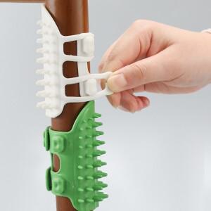 애완 동물 고양이 제모 마사지 빗 긁는 브러시  손질 자체 청소 벽 코너 Scratcher