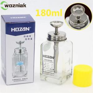 HOZAN 180ML 프레스  유리 알코올 병 미세 다공성 푸시 형 스프레이 방지 차단 스테인레스 스틸 청소