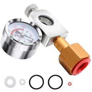 소다용 YUANYUU CO2 스트림 리필 소다 어댑터, 게이지 있는 메이커 압력 테라