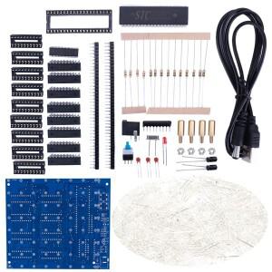 3D8 8x8x8 3MM Led 큐브 라이트 DIY 키트 납땜 프로젝트 4.5-5.5V 미니 소형 전자 LED 정밀