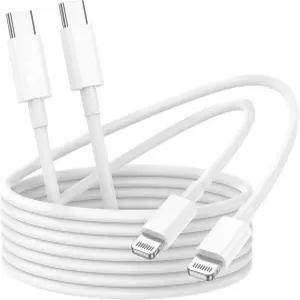 USB-C 라이트닝 케이블 6.6피트 2m 2팩 정품 충전 to Lightning PD 고속 데이터 동기화 14/14 Pro/13
