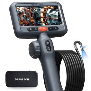 DEPSTECH 10FT 케이블을 있는 카메라 조명이 유연한 화면과 관절 내시경 5인치