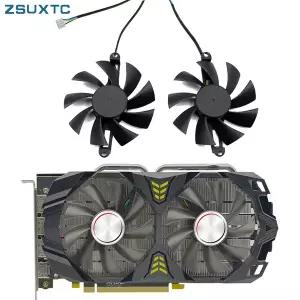 GTX1070ti 게임용 VGA 교체 용 AMD AFOX Radeon RX 580 2048SP 용 2 개대 85MM 6600M GPU 쿨러 그래픽 카