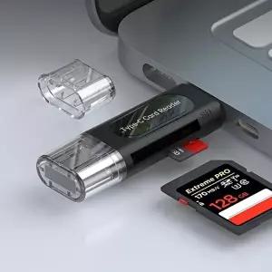 [셀러허브 가전]노델 SD카드 TF메모리 카드리더기 OTG SD-260101 (49777776)