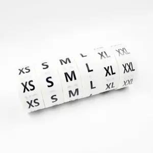 오너클랜 TBZ 사이즈 표시 스티커 500장 2.2cm) G XXL스티커 M스티커 라벨링스티커 XS스티커 사이즈택