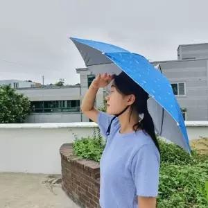 우산모자 머리쓰는 우산 중형 낚시 캠핑 레저용 모자우산