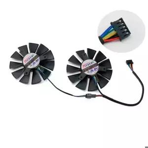 T128010SH 75MM 4PIN 5PIN FD7010H12S ASUS GTX1060 1050 960 950 750TI R9 370 그래픽 카드 냉각용