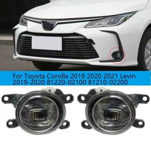 토요타 코롤라 2019 2020 레빈 2019-2020 81220-02100 자동차 좌우 LED 안개등 조립품