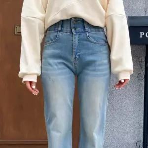 신상오픈런 여성 하이웨스트 스판 일자핏 히든밴딩 청바지
