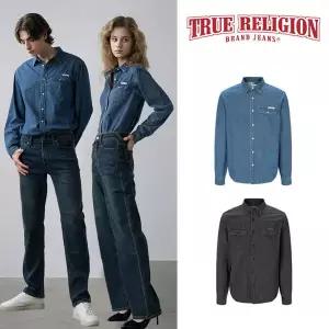 트루릴리전 남여 25FW 프린트 데님셔츠 2종세트 (남TRL32SH11,여TRL32SH51)