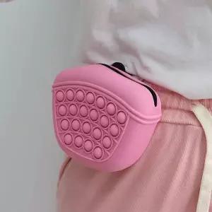 강아지 팝잇 간식 가방 핑크 애완 훈련 파우치