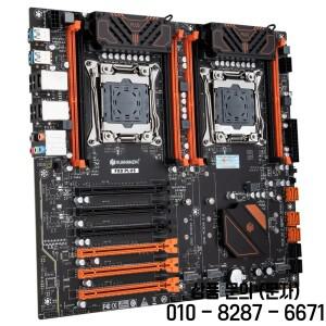 HUANANZHI X99 F8D 마더보드 듀얼 프로세서는 2011 3핀 V3V4 지원합니다. DDR4 1866/2133/2400MHz 256G M.2