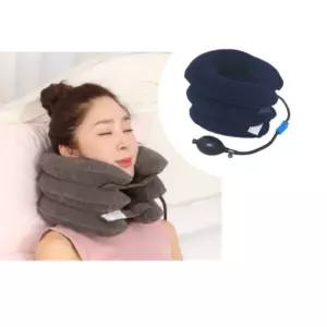 튜브 목견인기 스트레칭 펌프 경추보호대 3단