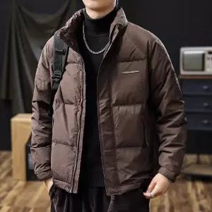 남성 빈티지 쇼트 패딩 겨울 오리털 도톰한 보온 코트 E35Z4C 득템2