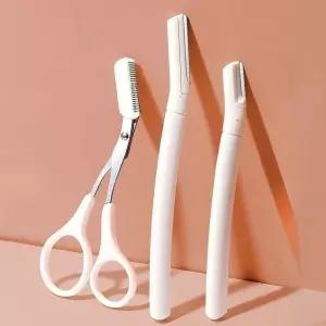 눈썹정리 3종 세트 눈썹가위 눈썹칼 눈썹정리기 눈썹정리기 눈썹칼