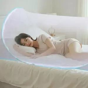모기장 모기장 원터치 침대 아기방 방충망 원형 휴대용 현관방충문