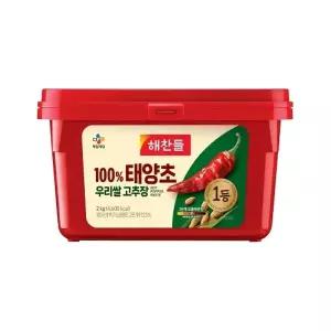 해찬들 우리쌀로 만든 태양초 고추장 2kg x1개