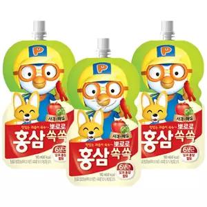[소비기한 26.06.19까지] 뽀로로 홍삼쏙쏙 사과매실 100mlx40개/1BOX