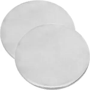 파티킬 60mm 스틸 디스크 2개 금속 스탬핑 블랭크 태그 원형 금속판 스트라이크 DIY 304 스테인리스 각인