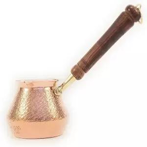 YDB 구리 DCS 시리즈-두꺼운 망치질 구리/터키 그리스 아랍 아르메니아 커피 포트 나무 손잡이 스토브탑